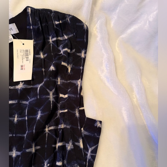 Evereve Black and White Patterned Top - Picture 6 of 11